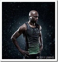 Marlon Devonish wearing the Sony W Series Walkman - front