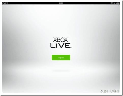 UWHS - My Xbox LIVE App - 1